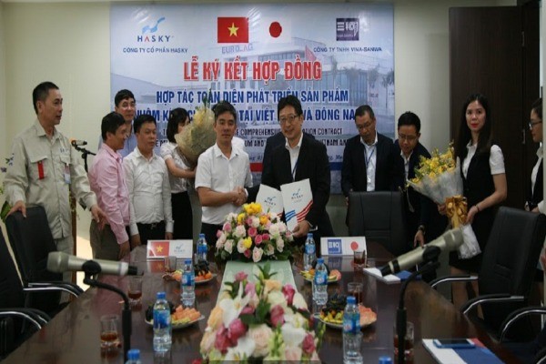 LỄ KÝ KẾT HỢP ĐỒNG HỢP TÁC TOÀN DIỆN CÔNG TY TNHH VINA-SANWA VÀ CÔNG TY CP HASKY